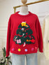 Christmas Tree Print Round Winter Pullover